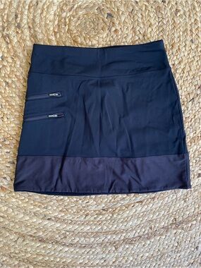 Athleta Black Tennis Golf Pickleball Athletic Skort XS EUC Athleisure